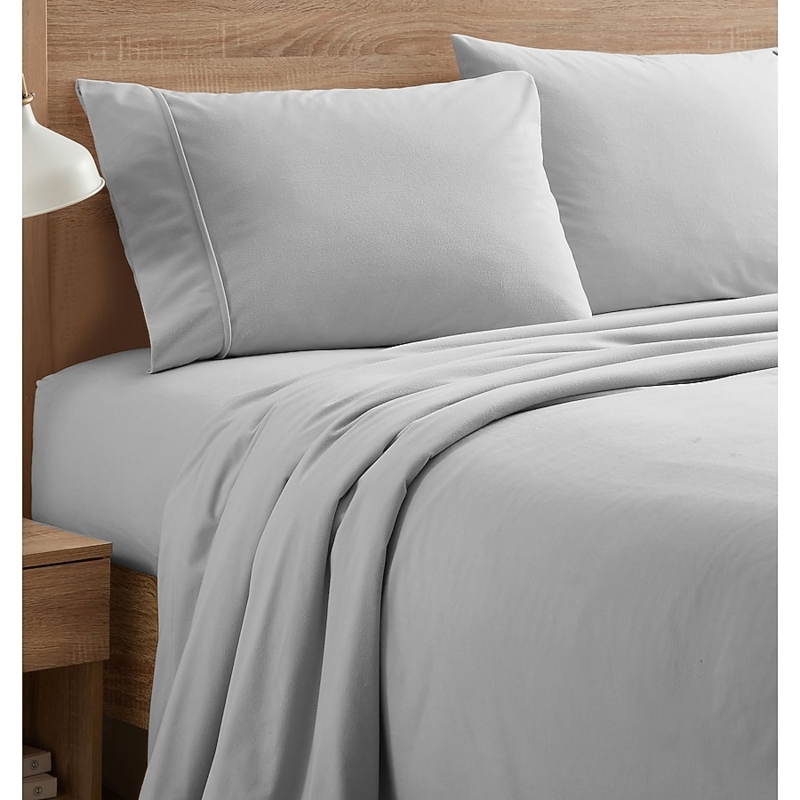 Flannel Bed Sheets Fuzzy Texture Matte Cozy Bedding Set