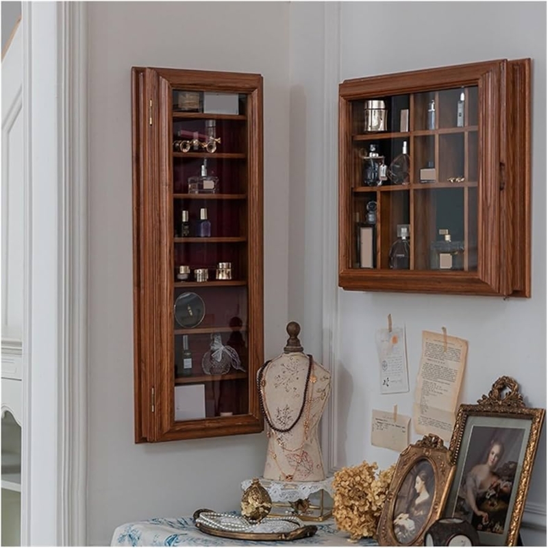 Floating Shelves Modern Red Square Shadow Box Design Set of Three