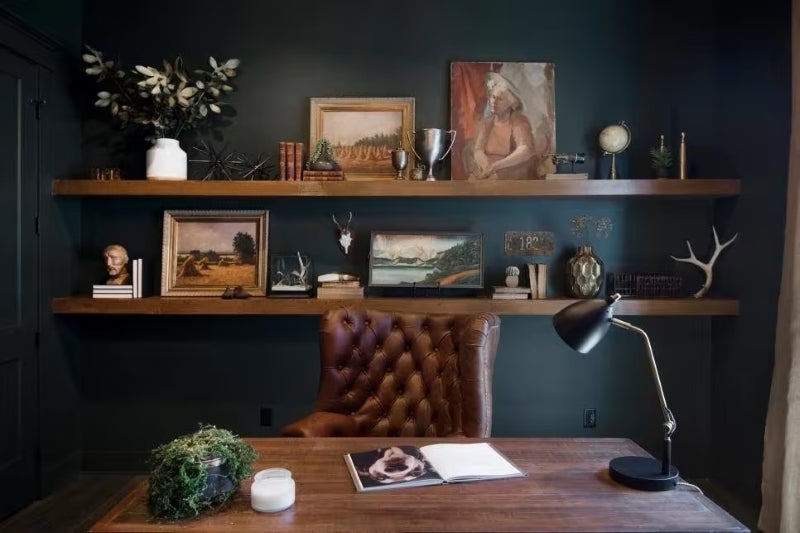 Floating Shelves Thick Profile Modern Minimalist Office Wall Storage