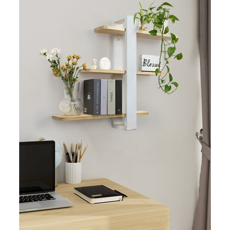 Floating Shelves Three Tier Set Hidden Mounting Modern Wall Decor