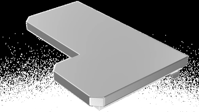 Folding Shower Seat, L-Shaped with Slatted Surface.