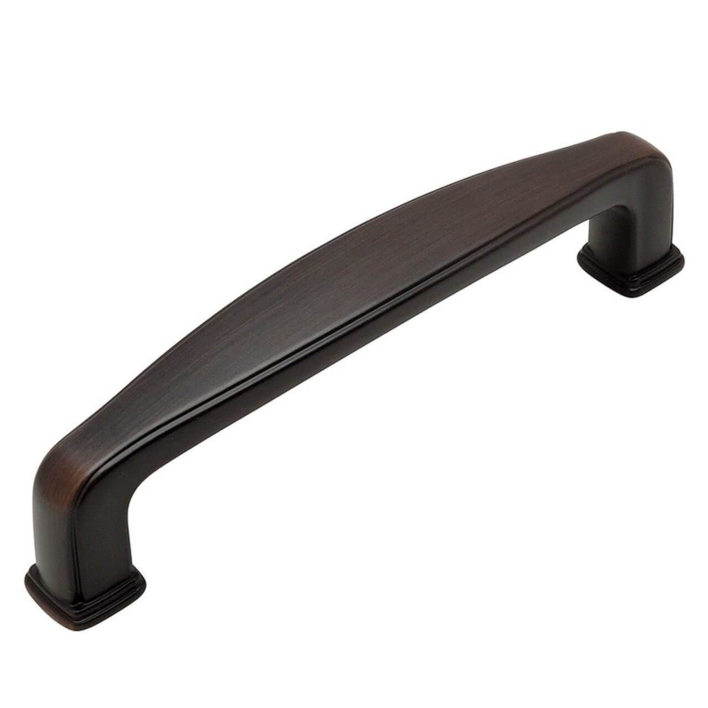 Geometric Faceted Arched Cabinet Pulls in Oil Rubbed Bronze
