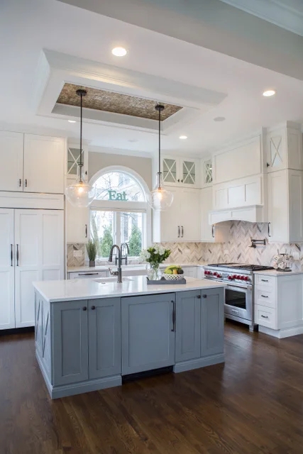 High-Arc Bridge Faucet Undermount Sink Farmhouse Kitchen Fixture