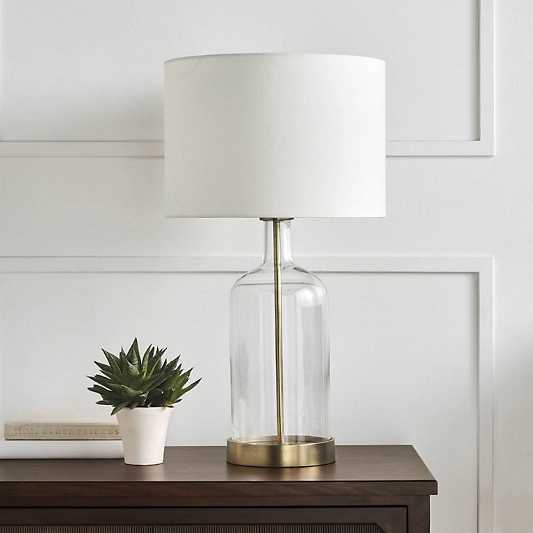 Industrial Table Lamp with Dimmer, Heavily Textured Base, and USB.
