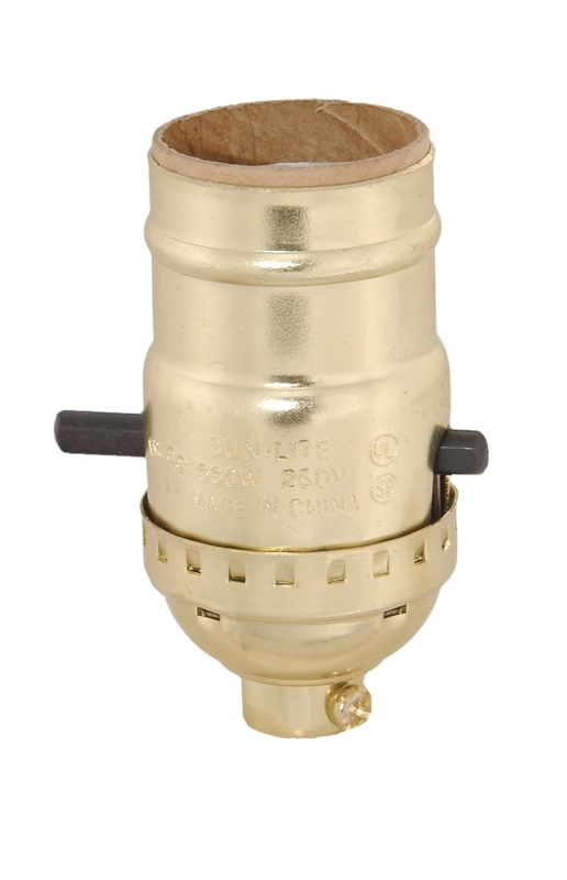 Lamp Wiring Kit featuring Gold-Toned Cord and Polished Brass Socket