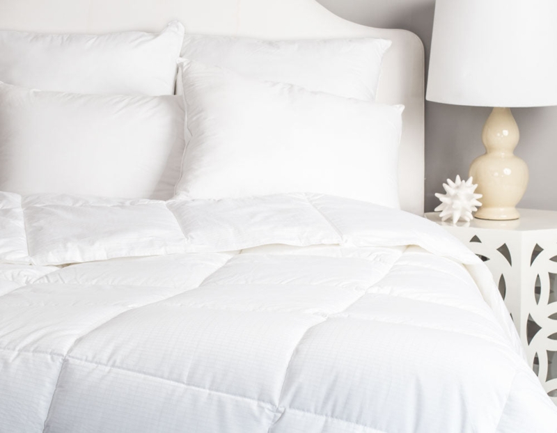 Layered Navy Duvet Cover Set Upholstered Headboard Transitional