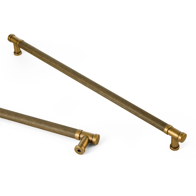 Long Cylindrical Antique Brass Drawer Pulls Modern