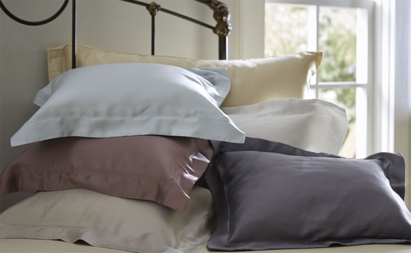 Lustrous Pillowcase and Sham Set Muted Sage Green Silk