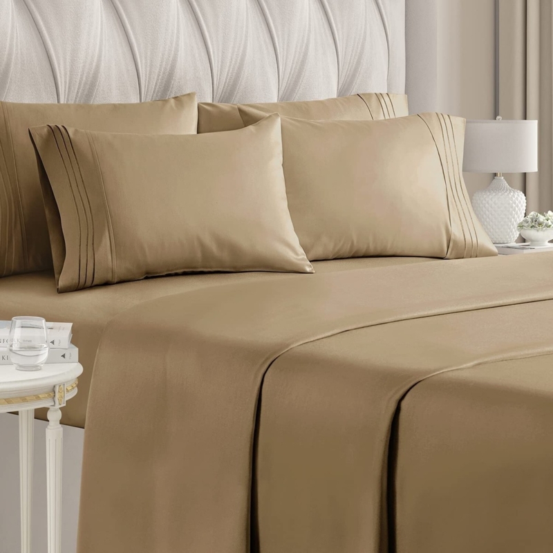 Luxury Hotel Style Sheet Set with Crisp Folds and Matte Finish