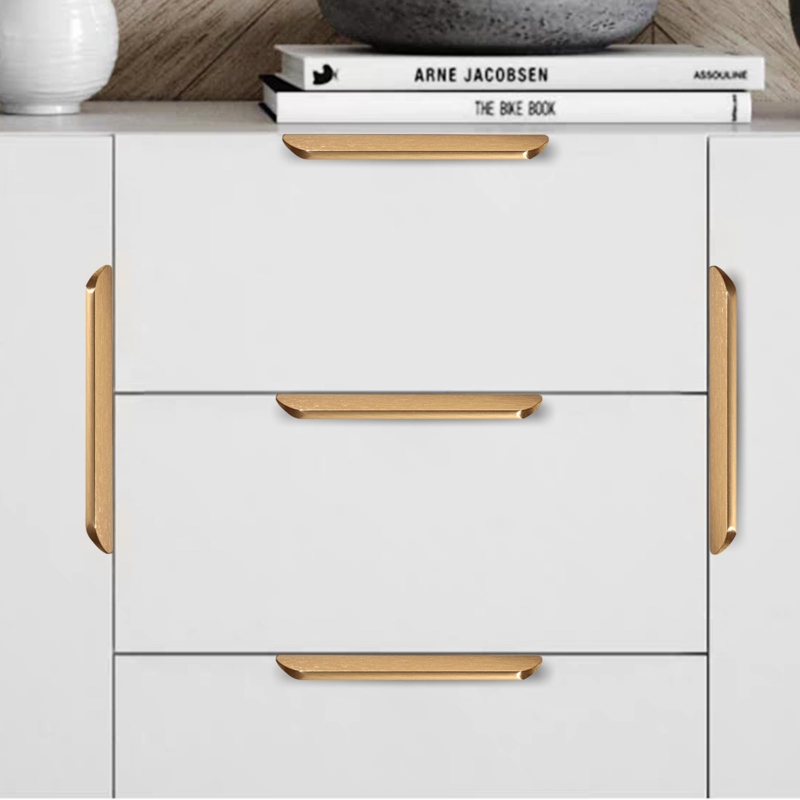Matte Black Finger Edge Cabinet Pull: Hidden Hardware Look
