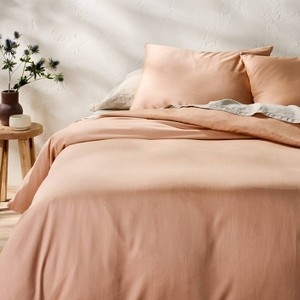 Matte Duvet Cover Set, Solid Forest Green with Linen-Like Texture