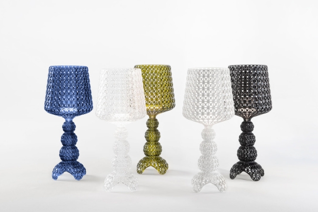 Mini Table Lamp with Intricate Perforated Lace Pattern