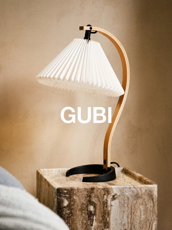Monochrome Table Lamp Trio with Geometric Silhouettes