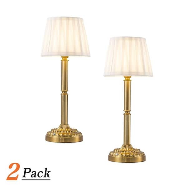 Mushroom Table Lamp Cordless Design Brushed Metallic Finish Deco