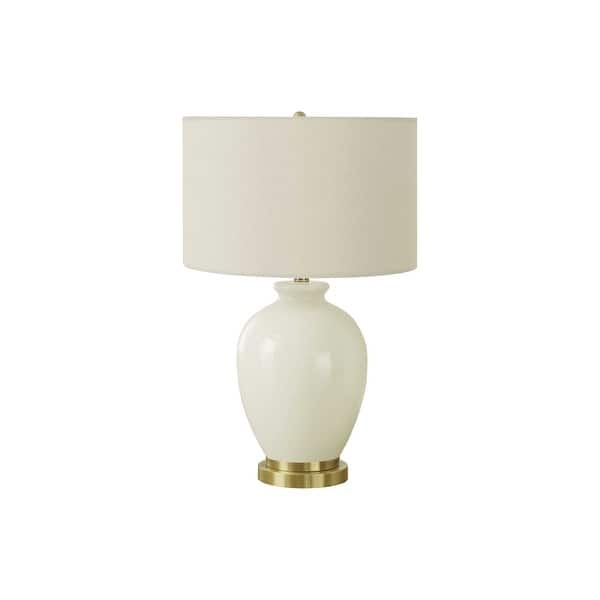 Neutral Textured Table Lamp Cream Ceramic Raised Lattice Base