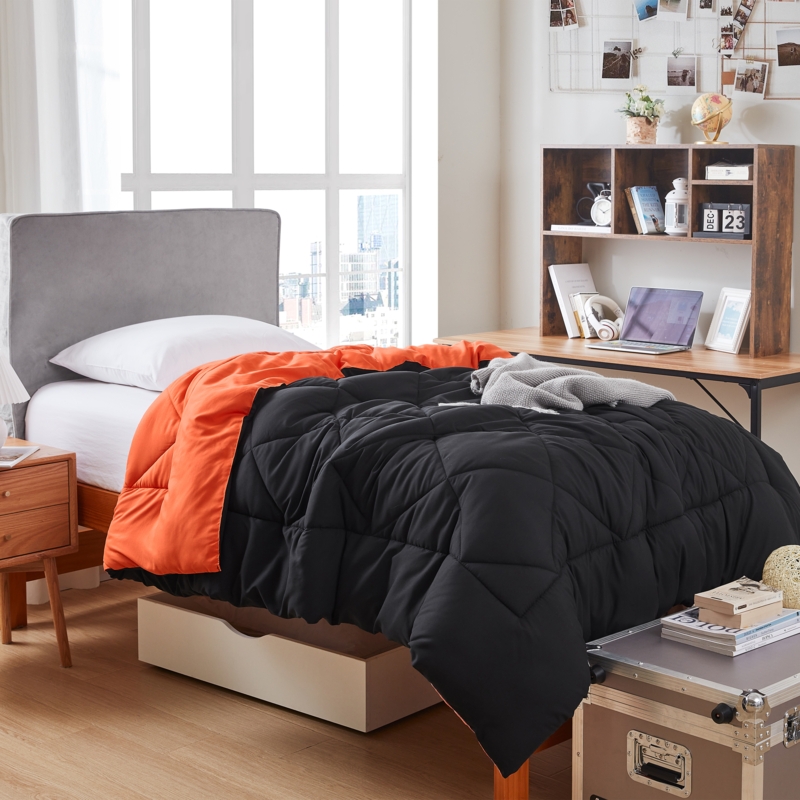 Orange/Black Twin XL Comforter