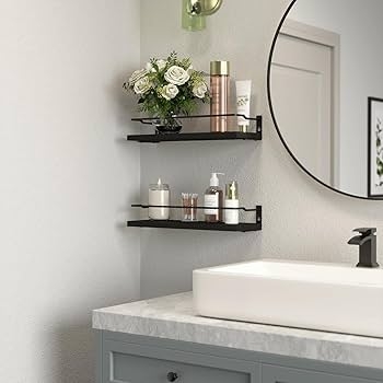 Over The Toilet Shelf Matte Finish with Integrated Toilet Paper Holder