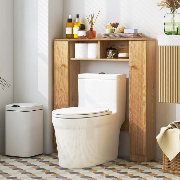Over The Toilet Storage: Classic White Shaker Door Cabinet