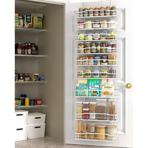 Pantry Organizer Metal Nine-Tier Over The Door Adjustable Shelves
