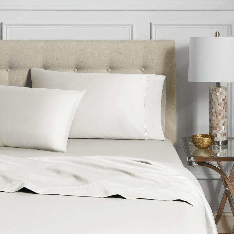 Pillow Case Sateen Weave 600 Thread Count Luxury White Hotel Pillowcases