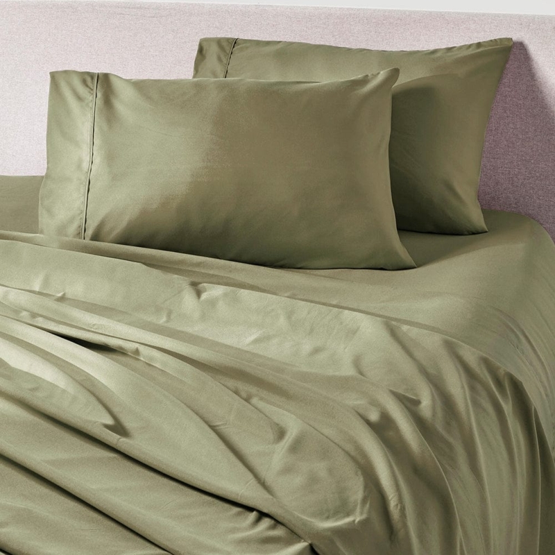 Pillowcase Brushed Matte Texture Soft Matte Green Pillowcases