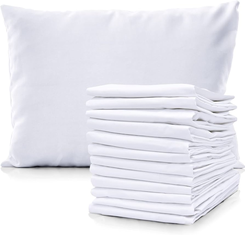 Pillowcase Bulk Hotel Style Pillowcases in Stacked Presentation