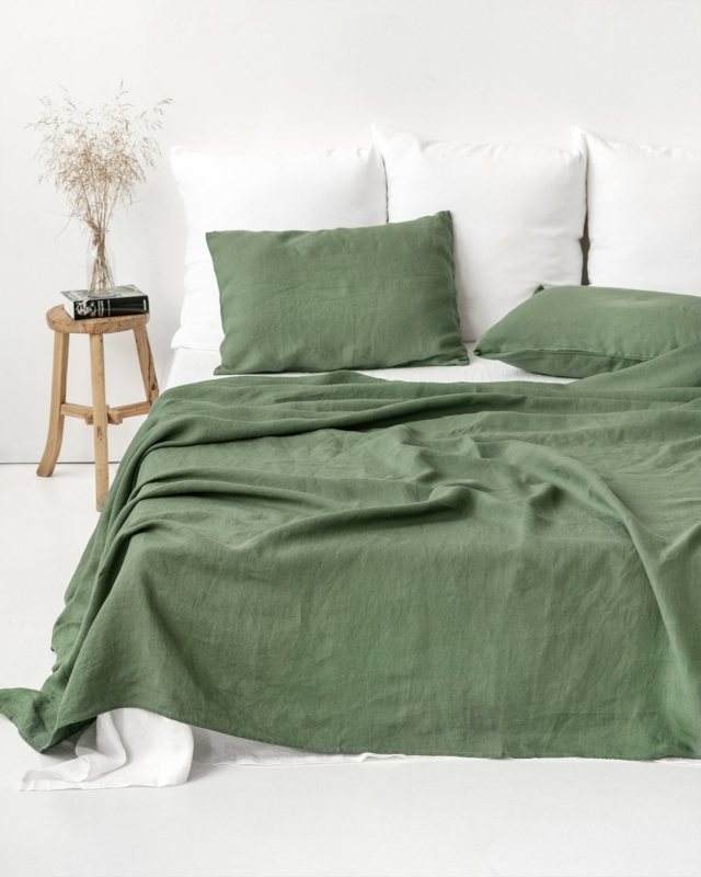 Pillowcase Envelope Closure Detail Organic Texture Linen Pillowcases