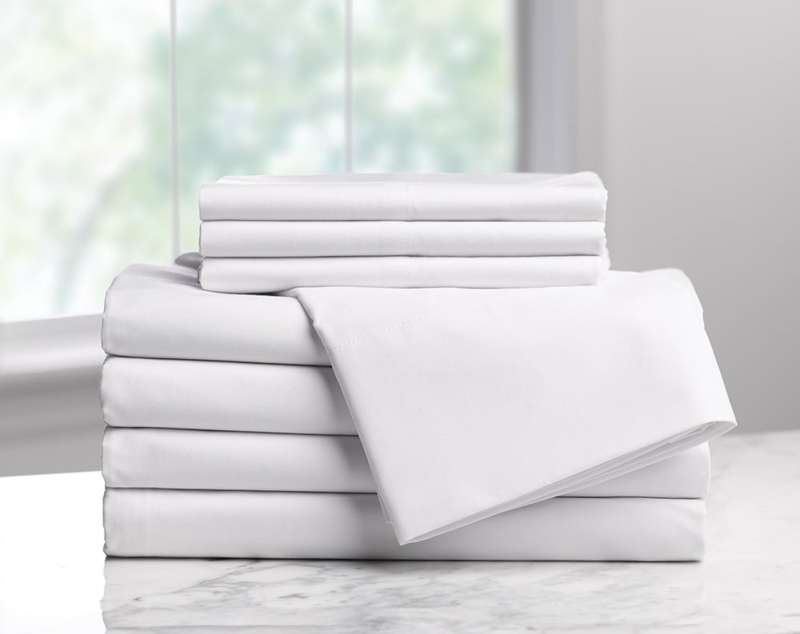 Pillowcase Hotel Style Bedding with Smooth Matte Texture