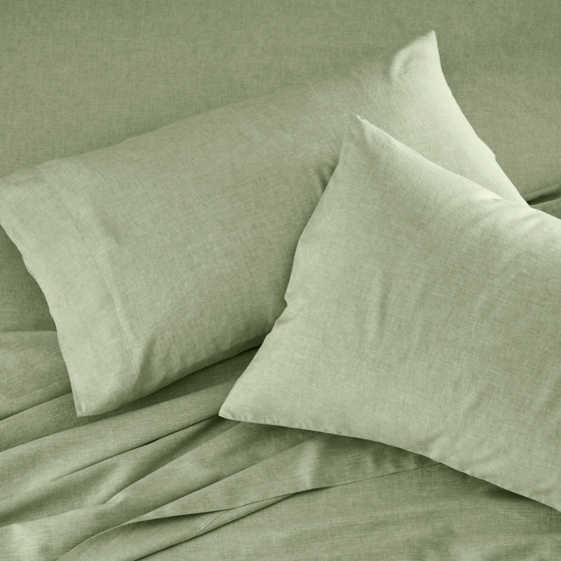 Pillowcase Linen Eucalyptus Slub Texture Textured Linen Pillowcase Set