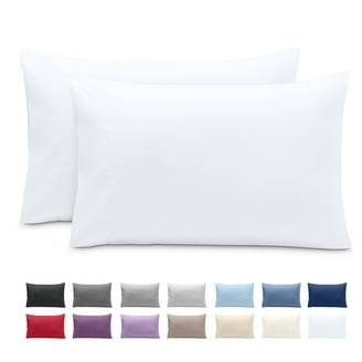Pillowcase Manatee Gray Embroidered Border Sateen Cotton
