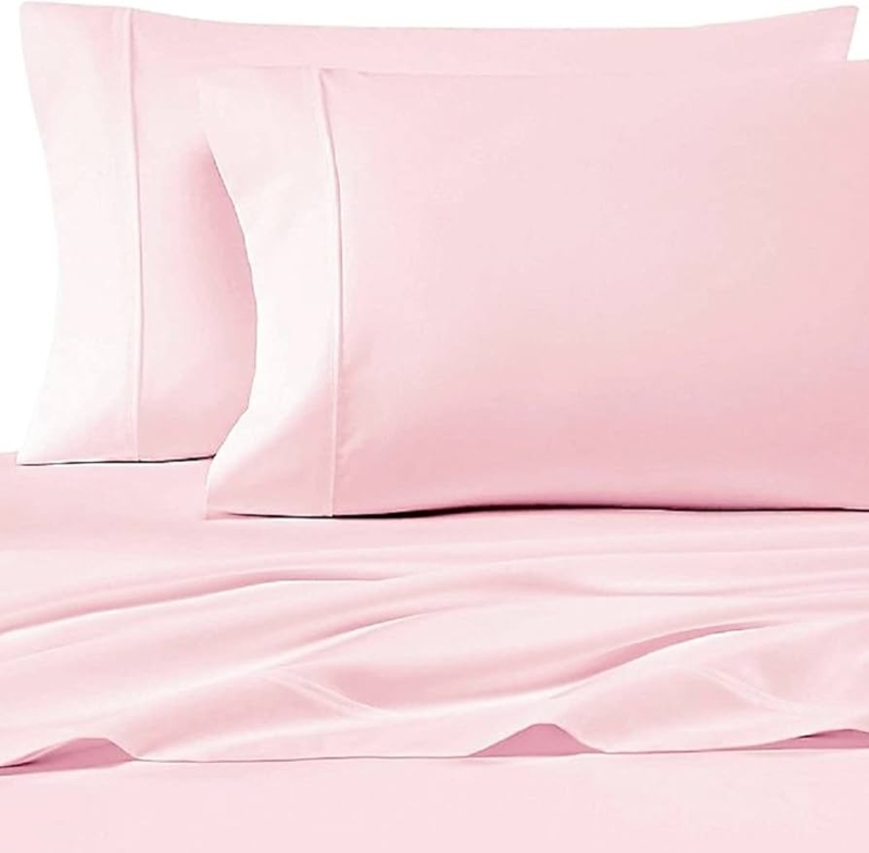 Pillowcase Minimalist Pink Bedding Essentials in Soft Blush Hue
