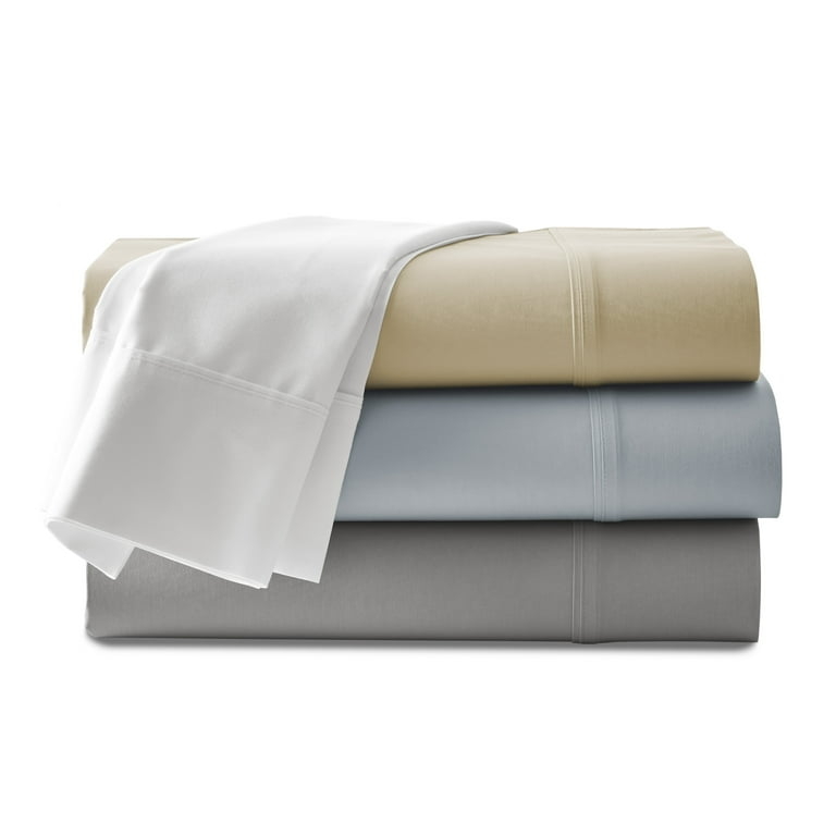 Pillowcase Pair Cotton Blend Matte Finish Open End Detail