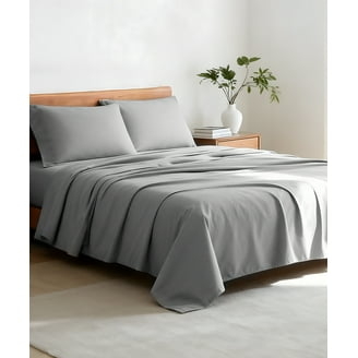 Pillowcase Pair Folded Cotton Blend Matte Finish Minimalist Style