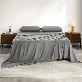 Pillowcase Pair Solid Finish Antimicrobial Blend Matte Hemmed
