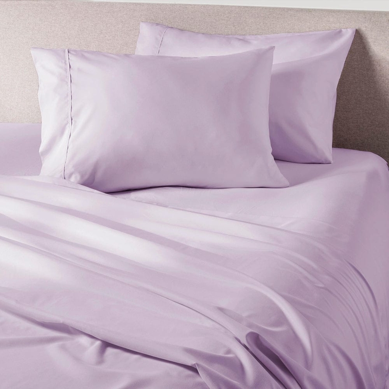 Pillowcase Set Lavender Mist Hue Smooth Texture Serene