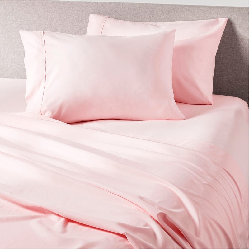 Pillowcase Set with Envelope Closure in Cotton Candy Pink