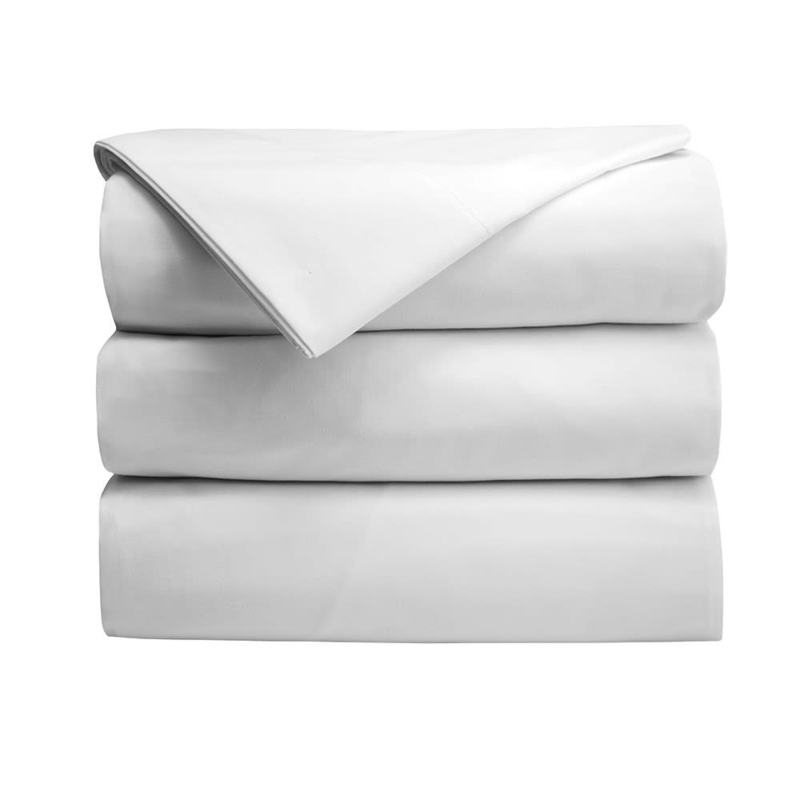 Pillowcase Standard Size White Plain Weave Cotton Blend