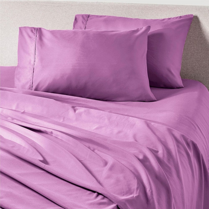 Pillowcase Vibrant Orchid Hue Modern Quilted Decor