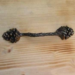 Pine Cone Cabinet Pull Antiqued Bronze Finish Rustic Hardware Lodge