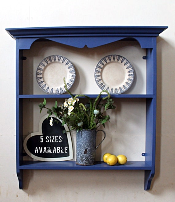 Plate Rack French Country White Scalloped Edge Vertical Dowels