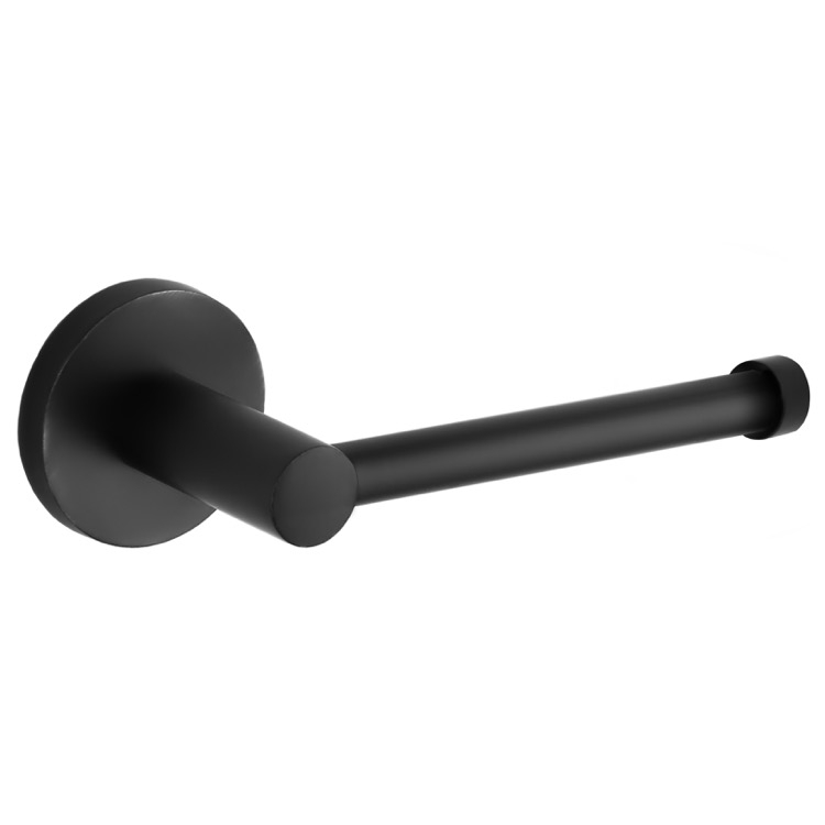 Polished Silver Toilet Paper Holder Open-Ended Contemporary