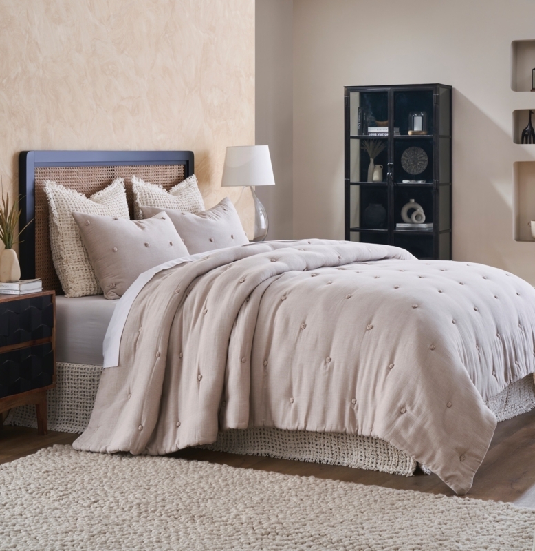 Ruffled Ivory Bed Skirt Ideas for Traditional Cottage Styling