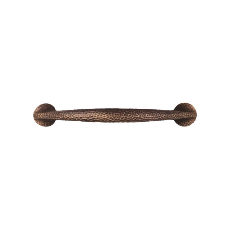 Rustic Hammered Antique Brass Bin Cup Drawer Pulls