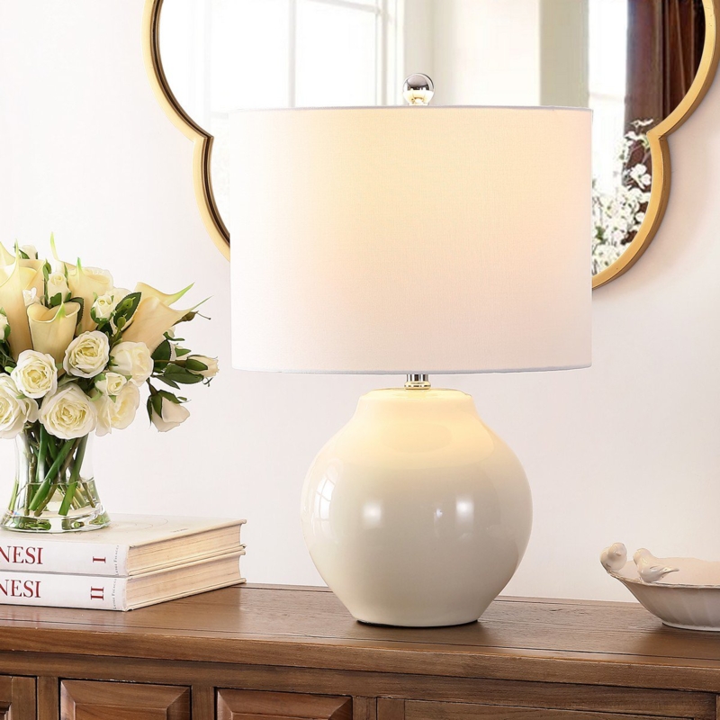 Safavieh Zaid Resin Table Lamp - Ivory