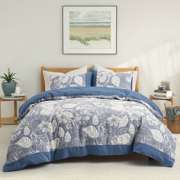 Sage Green Jacquard Duvet Cover Set Floral Gauze Cottagecore Bedding