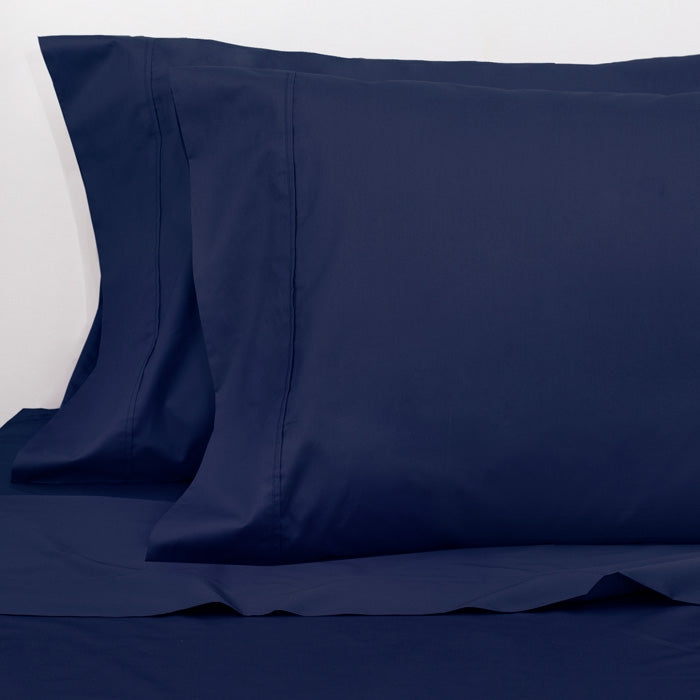 Sateen Pillowcase with Flange Border, Classic Style.