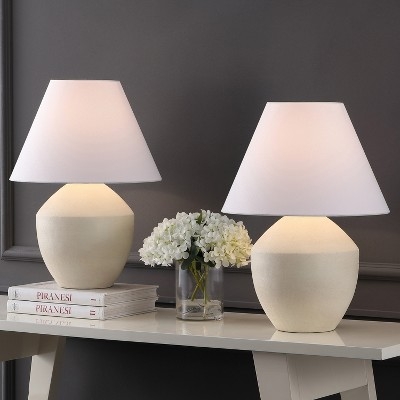 Scandinavian Minimalist Table Lamp with Matte Cream Conical Shade
