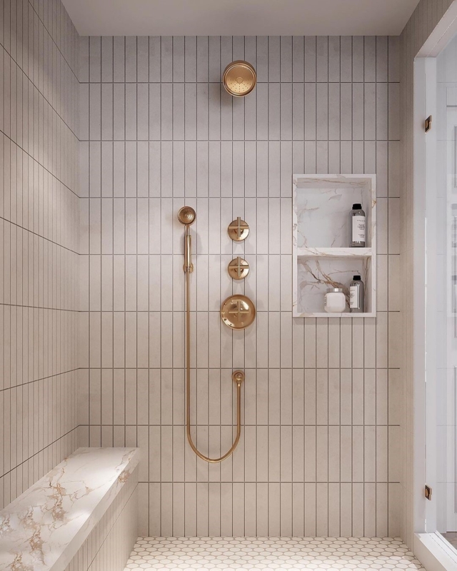 Sculptural Bathroom Seating Monolithic White Circular Drainage Holes