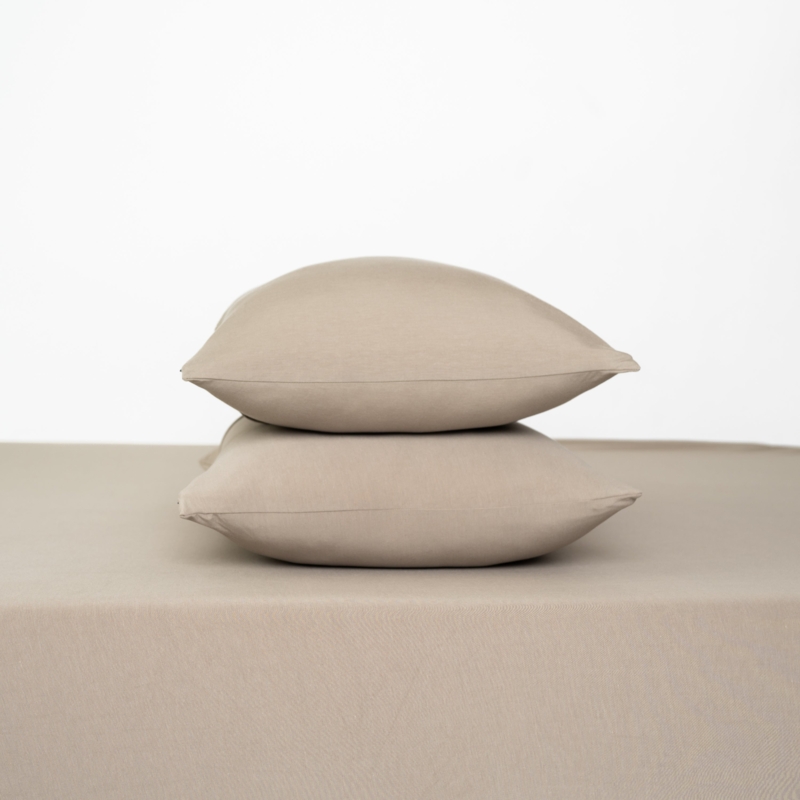 Sheet Set Almond Hue Bamboo Material Soft Drape Earthy Tone Bedding
