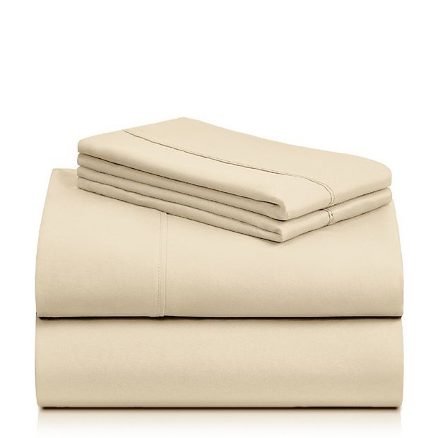Sheet Set Cream Cooling Hemmed Edge Smooth Texture